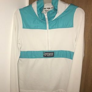 pink hoodie